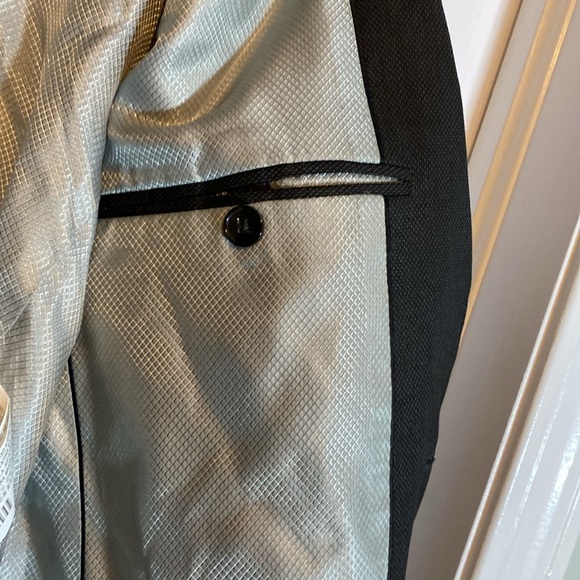 Zara men’s suit jacket charcoal size us 38 - Picture 6 of 9